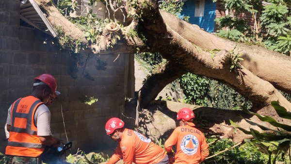 22 viviendas afectadas por ventarrón y lluvias en Imbert, Puerto Plata