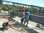 Reinician trabajos construcción puente comunidad El Mango