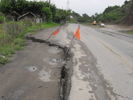 AUTOPISTA NAVARRETE-PUERTO PLATA RESULTA AFECTA RÉGIMEN LLUVIAS