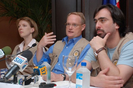 MISIÓN OBSERVADORES  OEA SOSTIENEN REUNIÓN JUECES JCE