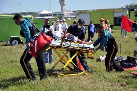 AERODOM REALIZA SIMULACRO EMERGENCIA AERONÁUTICA TERMINAL “JOAQUÍN BALAGUER”