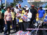 GOBERNADORA LLIBRE JIMÉNEZ ENTREGA RACIONES ALIMENTOS GRUPOS MOTOCONCHISTAS