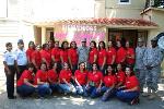 COMITÉ ESPOSAS OFICIALES FAD DONA ÚTILES ESCOLARES ESTUDIANTES BASE AÉREA PUERTO PLATA
