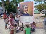 EFEMÉRIDES PATRIAS CELEBRA EXPOSICIÓN  PINTURAS PLAZA INDEPENDENCIA PUERTO PLATA