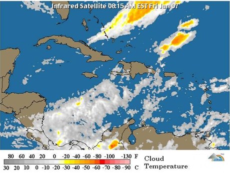 LLUVIAS MODERADAS CONCENTRADAS AFECTARÁN LLANURA COSTERA DEL ATLÁNTICO