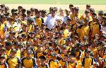 DECENAS NIÑOS PARTICIPAN CAMPAMENTO AGUILAS CIBAEÑAS