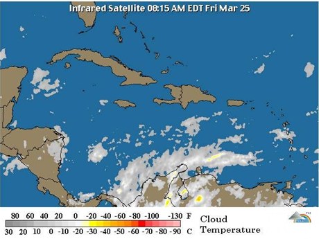 CHUBASCOS AFECTARÁN DIVERSAS REGIONES REPÚBLICA DOMINICANA