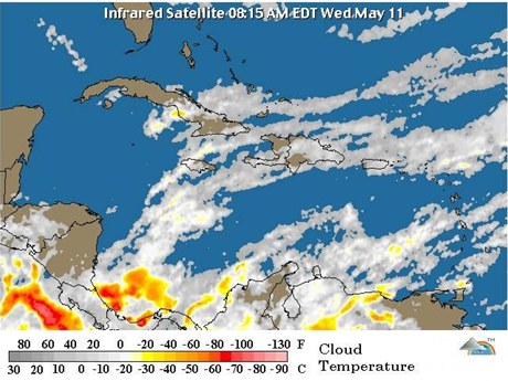 ONAMET INFORMA: “AGUACEROS CUBRIRÁN REGIONES REPÚBLICA DOMINICANA”