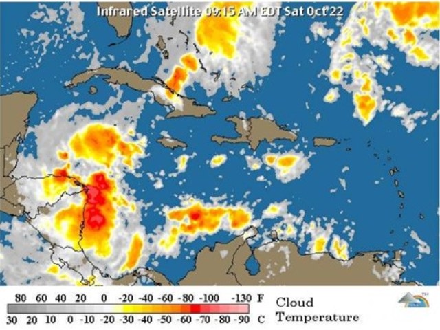 ONAMET PREVÉ AGUACEROS DISPERSOS REGIÓN PUERTO PLATA