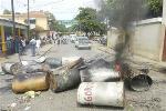CONTINÚAN PROTESTAS FALTA AGUA POTABLE EN PUERTO PLATA