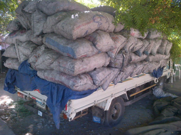 SOMETEN JUSTICIA DOS PERSONAS TRANSPORTAN 148 SACOS CARBÓN VEGETAL