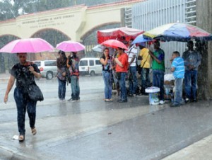 Lluvias continuarán fin de semana