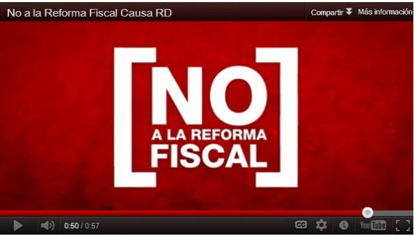 No a la Reforma Fiscal Causa RD