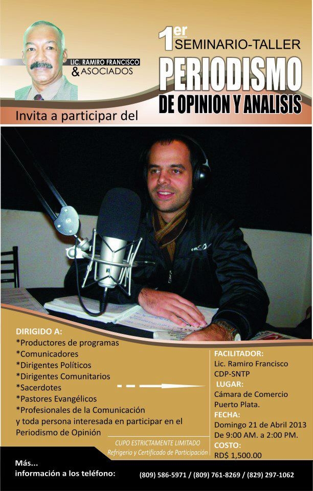 Invitan a participar de seminario-taller sobre periodismo de opinión