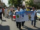 Niños estudiantes del CIANI-CONANI marchan contra el abuso infantil