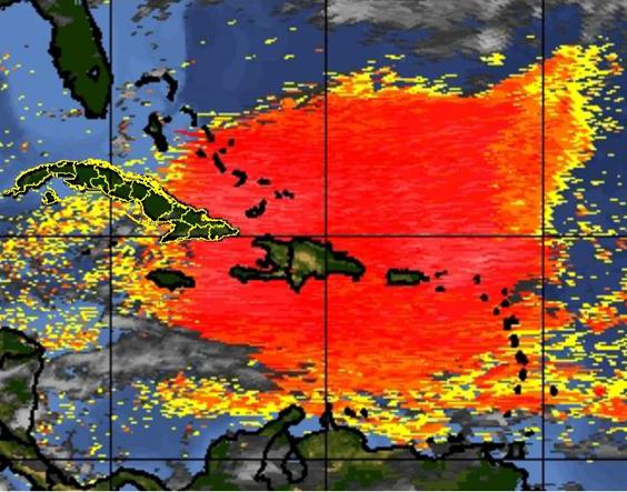 Tormenta de arena proveniente del Sahara incrementará temperaturas calurosas en RD
