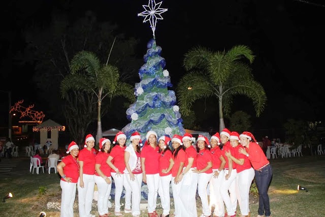  Base Aérea de Puerto Plata enciende arbolito navideño en una amena velada