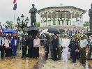 Realizan bajo lluvia actos bicentenario de Juan Pablo Duarte en PP