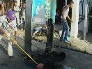 Realizan candentes protestas en La Viara y Playa Oeste por extensos apagones
