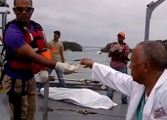 Rescatan cadáver capitán remolcador que se hundió en la costa Norte