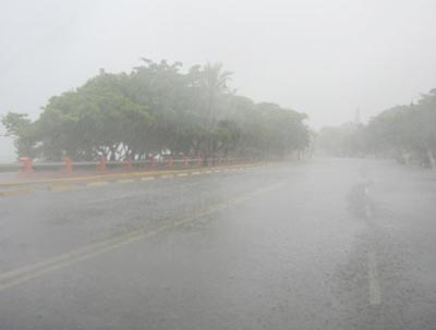 Jueves santo amaneció lloviendo en PP; pronostican más lluvias y temperaturas agradables