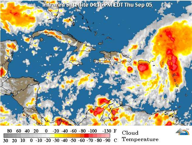 Depresión tropical Gabrielle provocará aguaceros en las próximas 24 horas en gran parte de RD