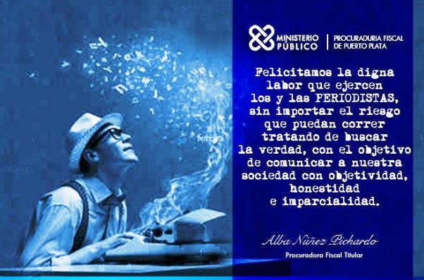 Fiscal de Puerto Plata felicita periodistas y destaca labor que ejercen comunicadores