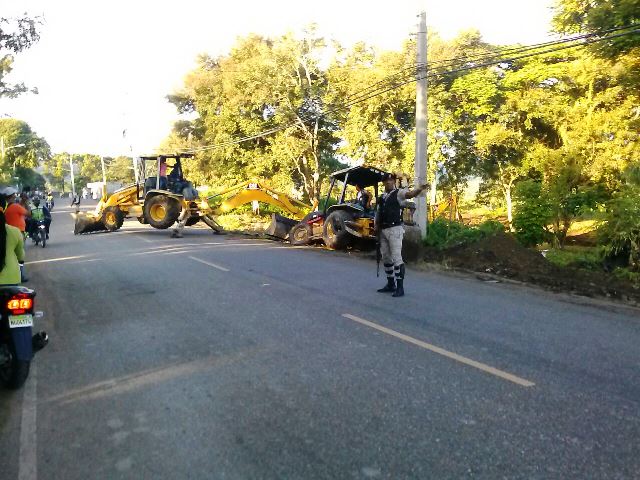 Fuerza Pública desaloja a invasores de terrenos privados ubicados en la carretera de San Marcos