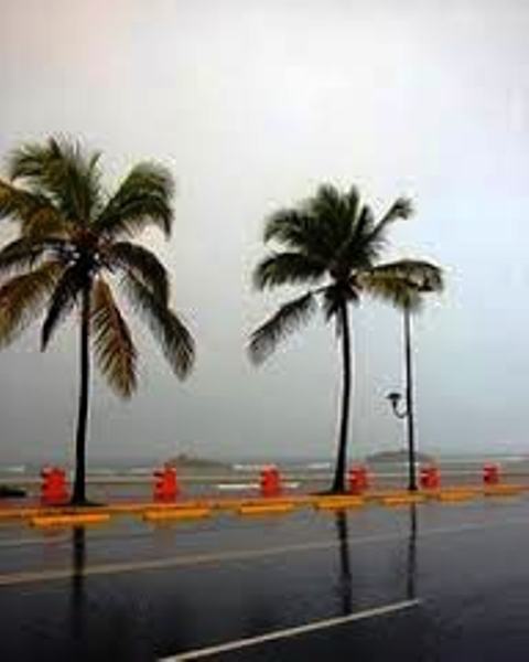 Se registran lluvias en Puerto Plata por la incidencia del sistema frontal sobre el país