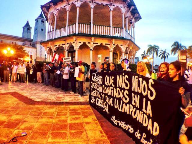 Personalidades y dirigentes políticos opositores de Puerto Plata protestaron contra la impunidad y la corrupción
