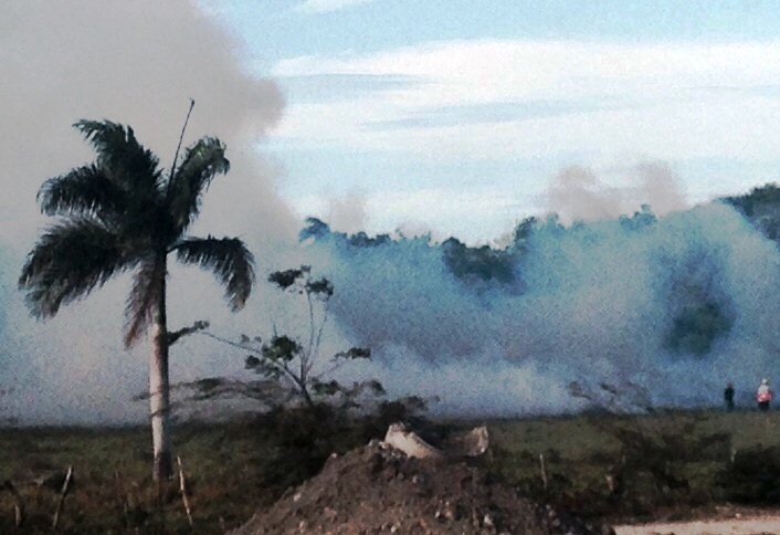 Siguen los incendios forestales en Puerto Plata, cogen fuego humedales en Maimón