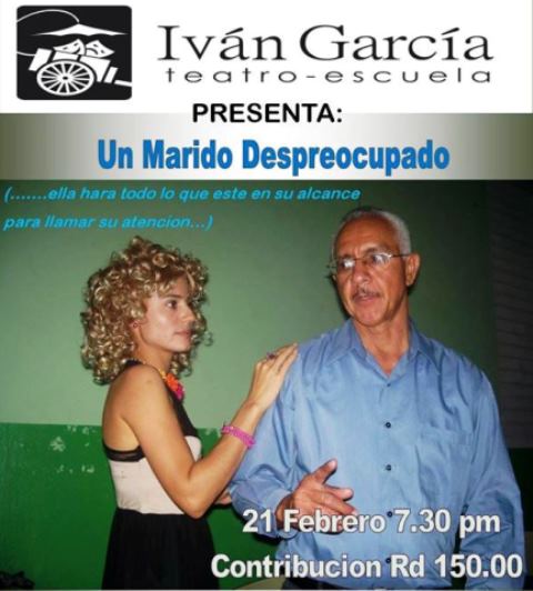 Teatro-escuela Iván García presentará este sábado la comedia “Un Marido Despreocupado”
