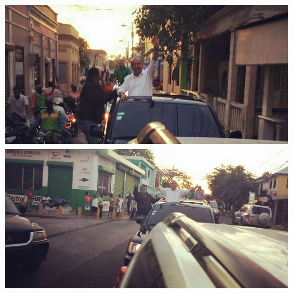 Dirigentes del PLD de Puerto Plata celebraron con caravana modificación constitucional que favorece reelección de Danilo Medina