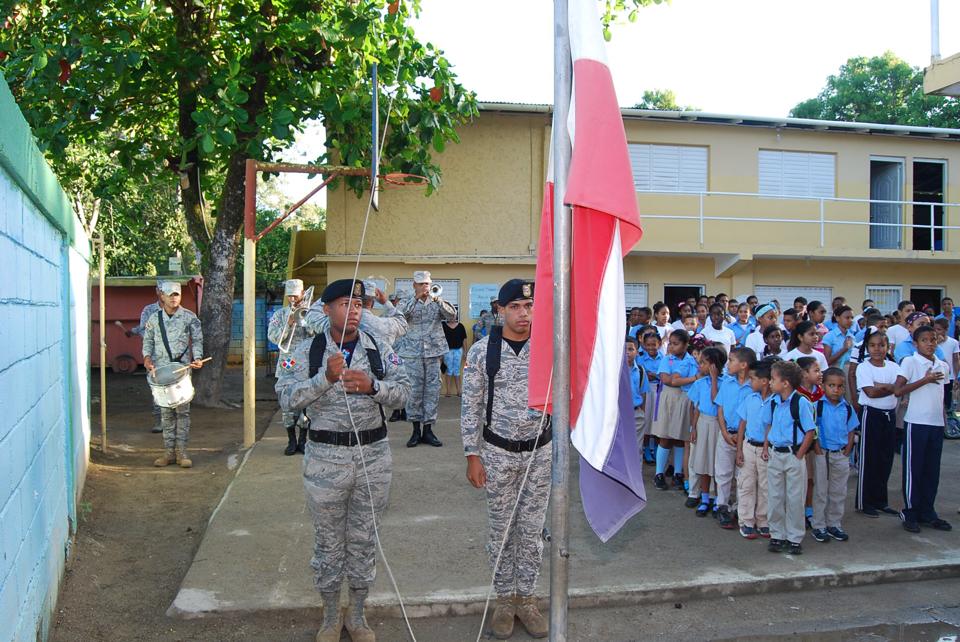 Base Aérea de Puerto Plata continua desarrollando acciones para fomentar valores patrióticos