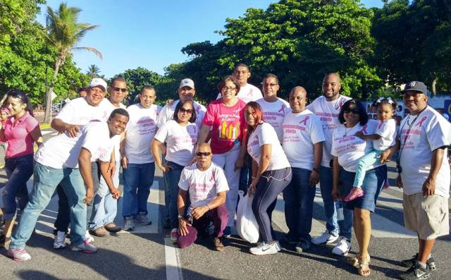 Cronistas deportivos de Puerto Plata participaron en caminata contra el Cáncer