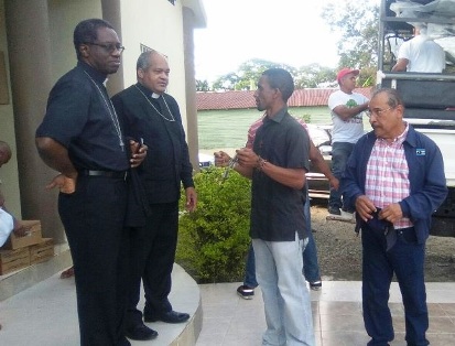 Nuncio Apostólico visita comunidades de Altamira que resultaron afectadas por fuertes lluvias