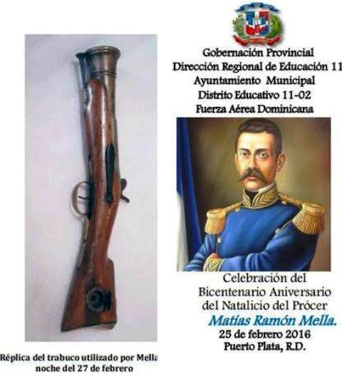 Autoridades de Puerto Plata anuncian actos oficiales para celebrar el bicentenario del prócer Matías Ramón Mella