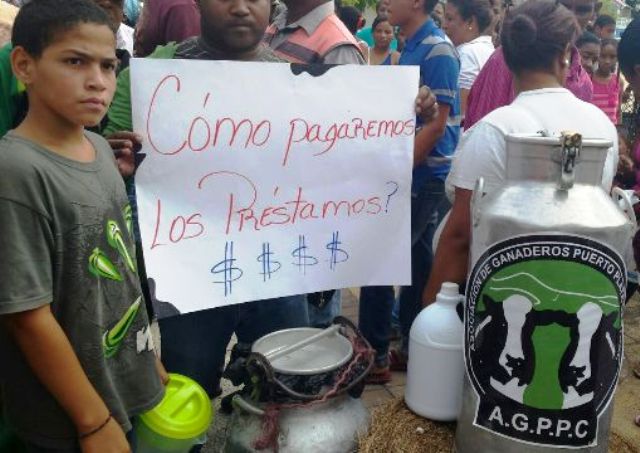 Se empeora situación ganaderos de Puerto Plata, empresa anuncia no comprará mas leche a productores