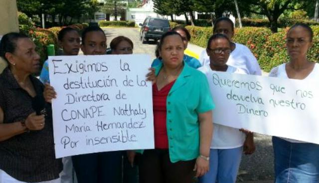 Enfermeras que laboran en asilo de anciano en Puerto Plata se van a huelga exigiendo pago de incentivos