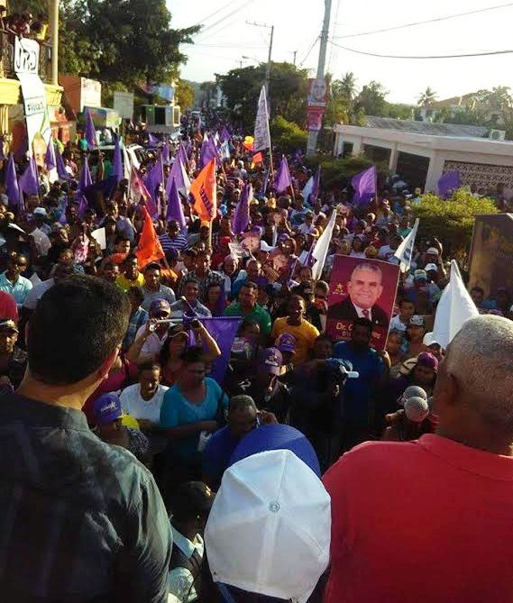 Líderes provinciales del PLD participan en marcha-caravana que recorrió comunidades del municipio Luperón