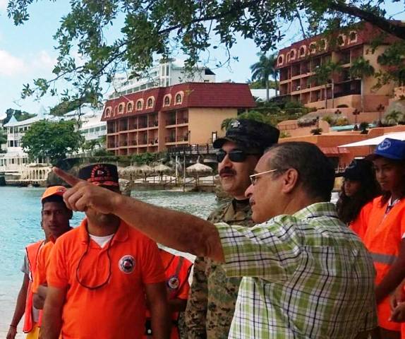 Autoridades del COE inspeccionan playas carreteras y balnearios de Puerto Plata