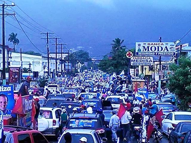 Alianza PRM-PRSC exhibe fortaleza en Puerto Plata y realiza tremenda caravana a pesar de las intensas lluvias