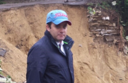 Senador Paliza recorre zonas de Puerto Plata afectadas por lluvias e inundaciones