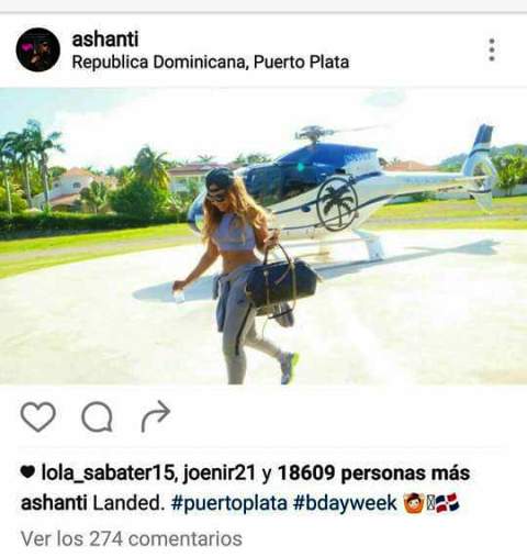 Famosa artista norteamericana Ashanti celebra cumpleaños en Puerto Plata y enciende las redes con sexy bikini