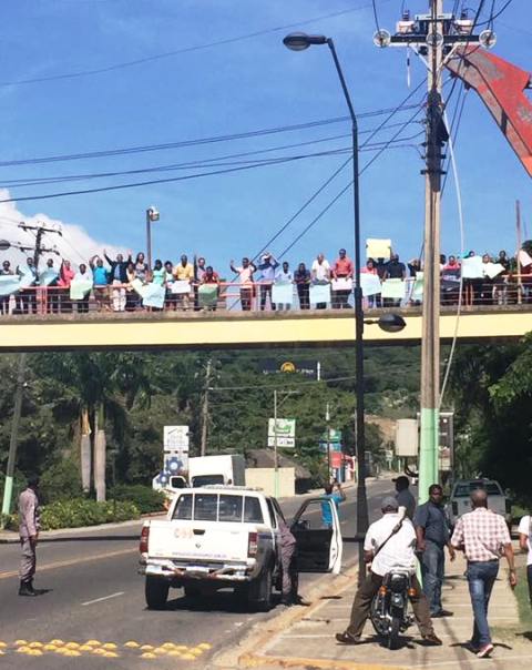 Empleados de la UASD en Puerto Plata protestan exigiendo aumento de presupuesto para esa academia