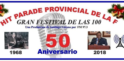 Veterano locutor Santiago Lozano cumplirá 50 años con tradicional producción musical Hit Parade Provincial de la F en Puerto Plata