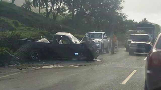 Choque de vehículos en Las Avispas de Maimón deja un herido, activan búsqueda de un sujeto que agredió una menor