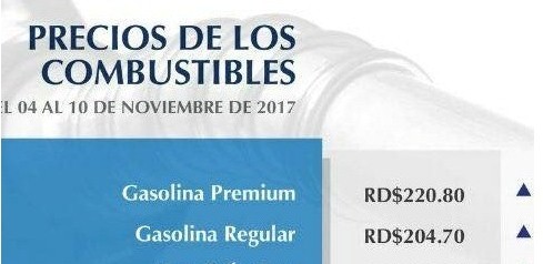 Otra vez suben combustibles en República Dominicana, gasolinas y gasoil registran alzas entre 3 y 6 pesos