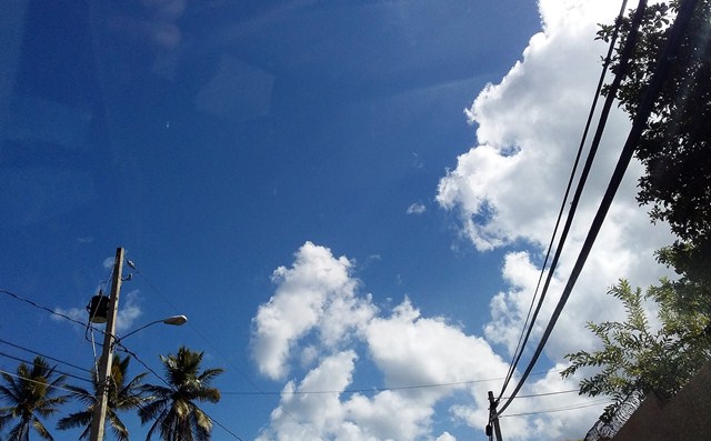 Meteorología pronostican ligero aumento de la nubosidad  con chubascos  en algunos puntos del país