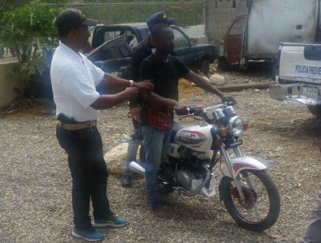 Apresan nacional haitiano en Puerto Plata, portaba motocicleta robada